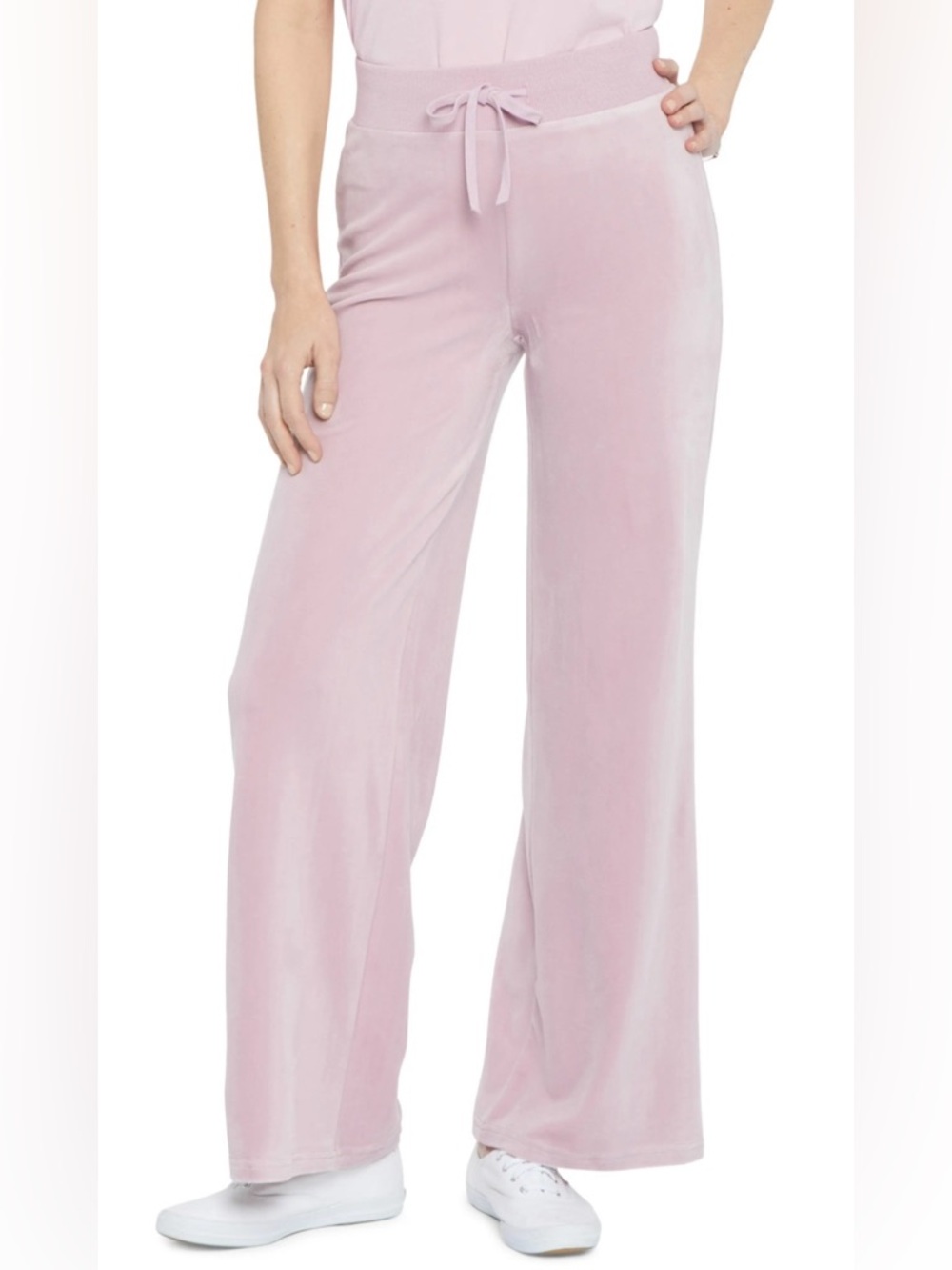 NYDJ Velour Wide Leg Pants (Dawn Pink)